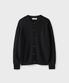 SOLID CROP CARDIGAN [BLACK]