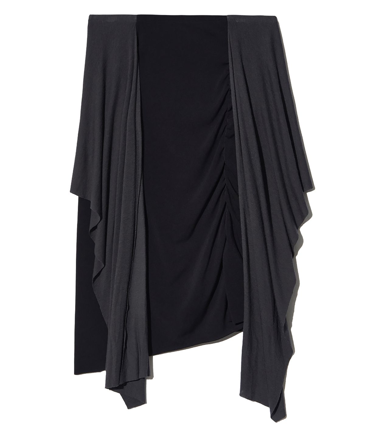 피스메이커(PIECE MAKER) TS TIERED SHIRRING SKIRT (BLACK)
