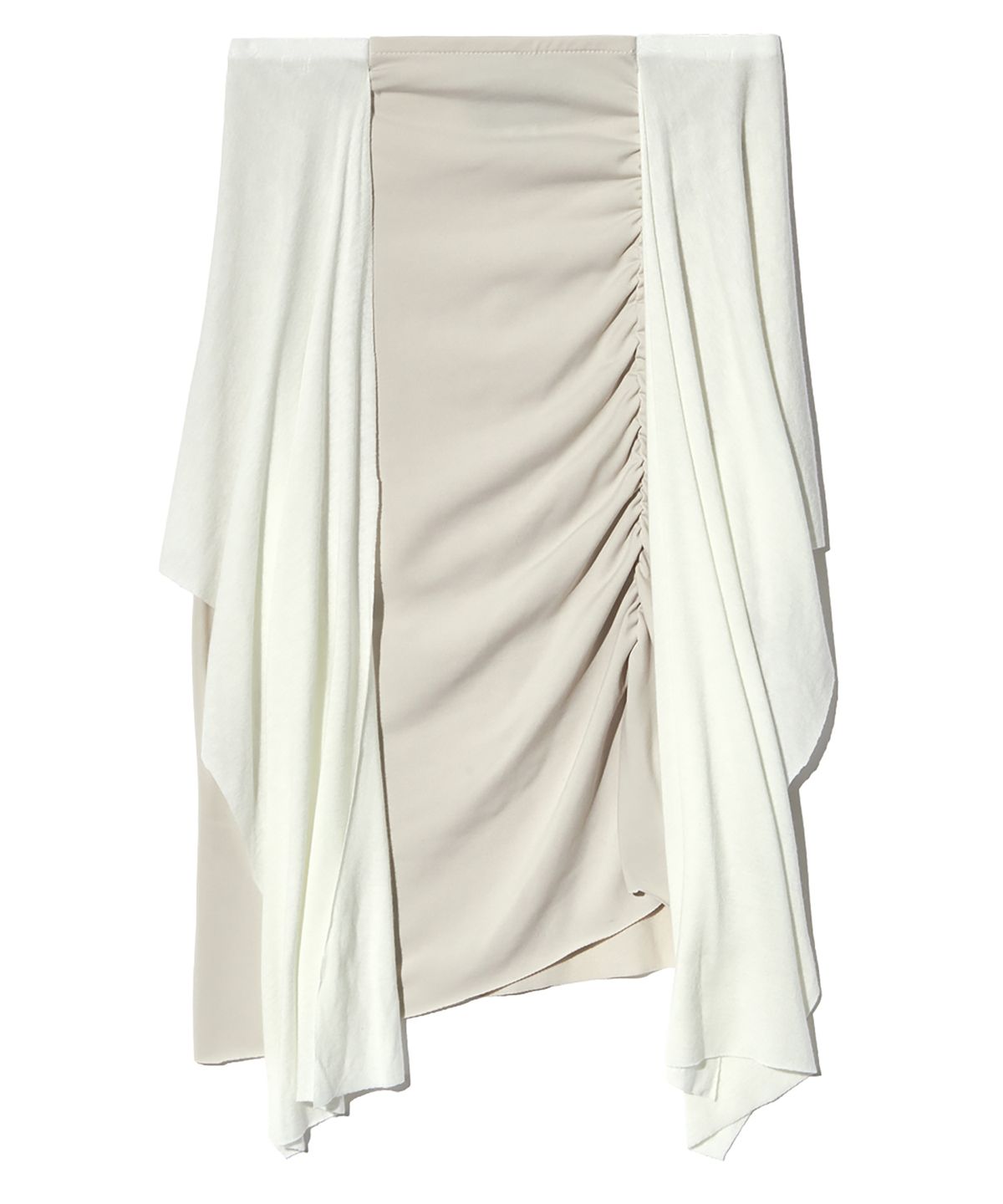 피스메이커(PIECE MAKER) TS TIERED SHIRRING SKIRT (BEIGE)