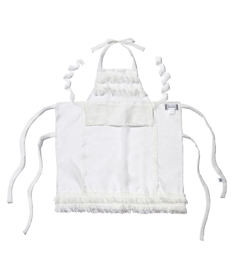 TS 3WAY SHEER APRON (WHITE)