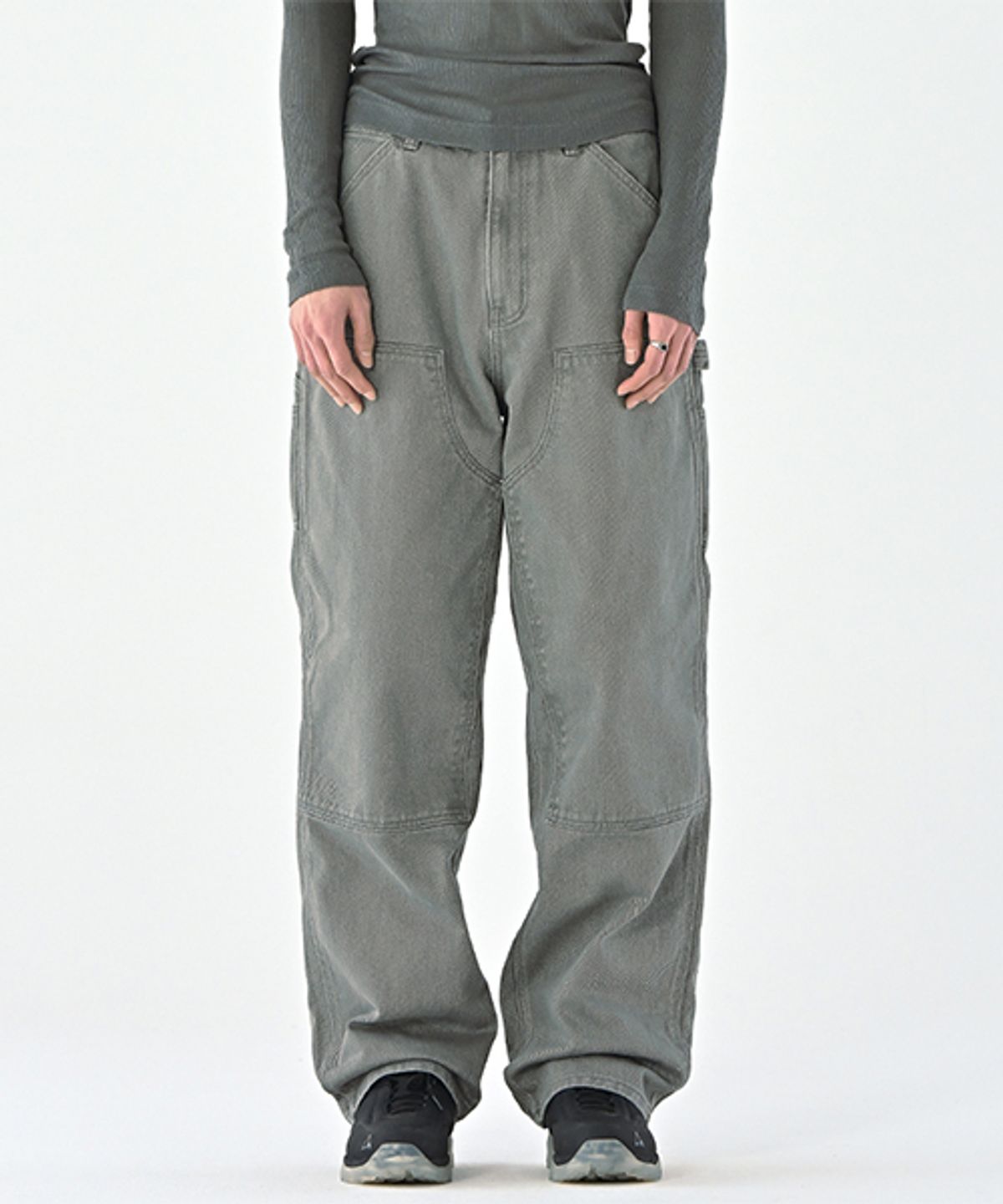 에러스익셉티드(ERRORS EXCEPTED) DP663GR 더블니 카펜터 팬츠 (Grey)