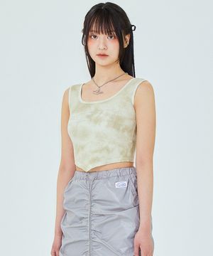 GRAIN TOP IN BEIGE (크롭티셔츠)