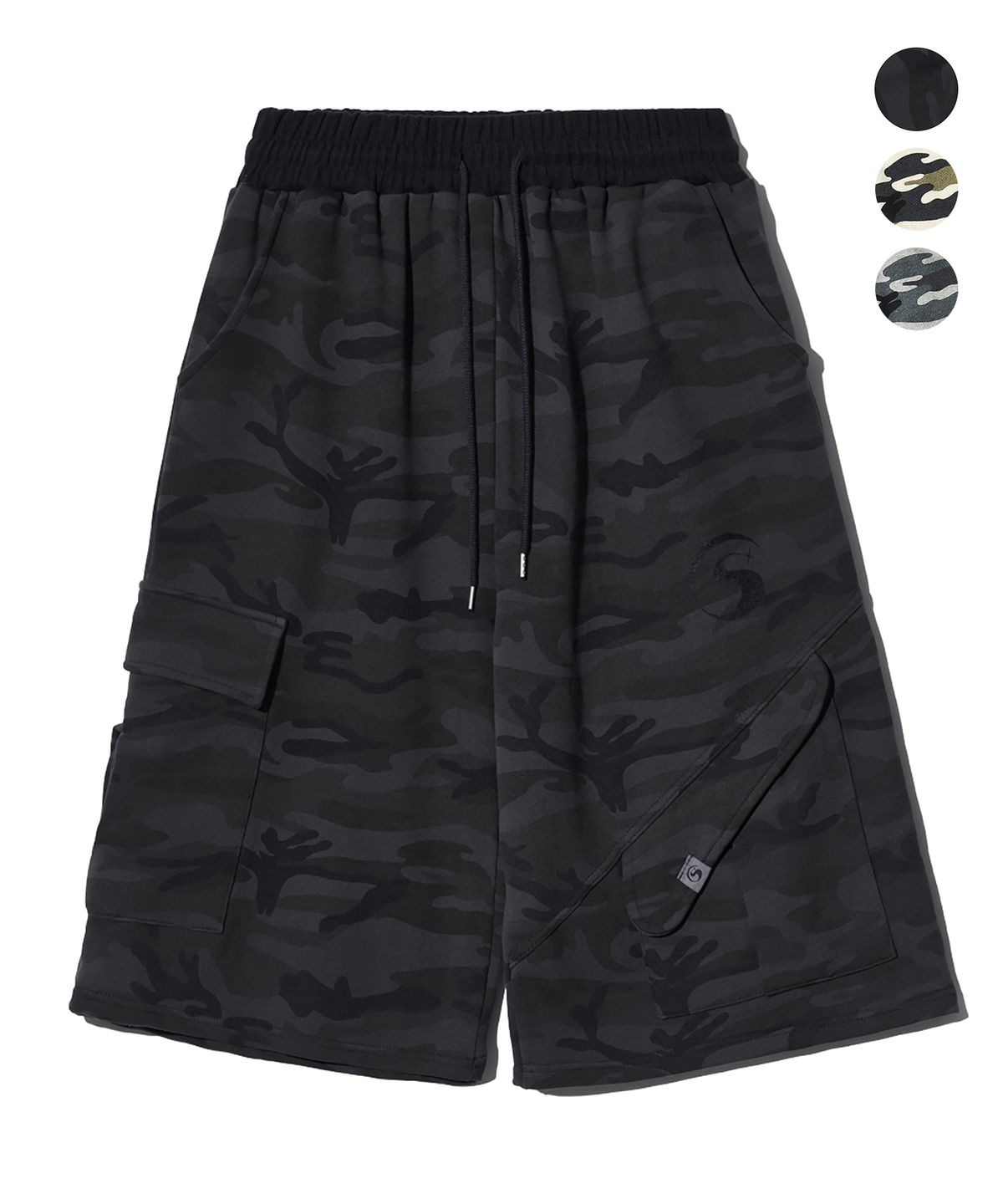 피스메이커(PIECE MAKER) TS LOGO BERMUDA SWEAT PANTS (CAMOUFLAGE)_3COLORS