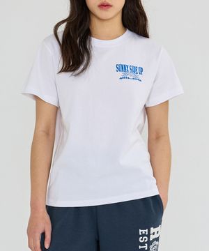 우먼스 써니사이드업 티셔츠(화이트)