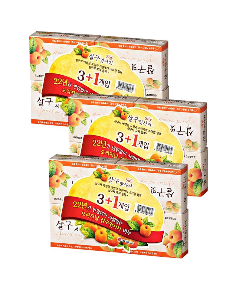 살구맛사지 비누 100G 3+1입 x 3pack