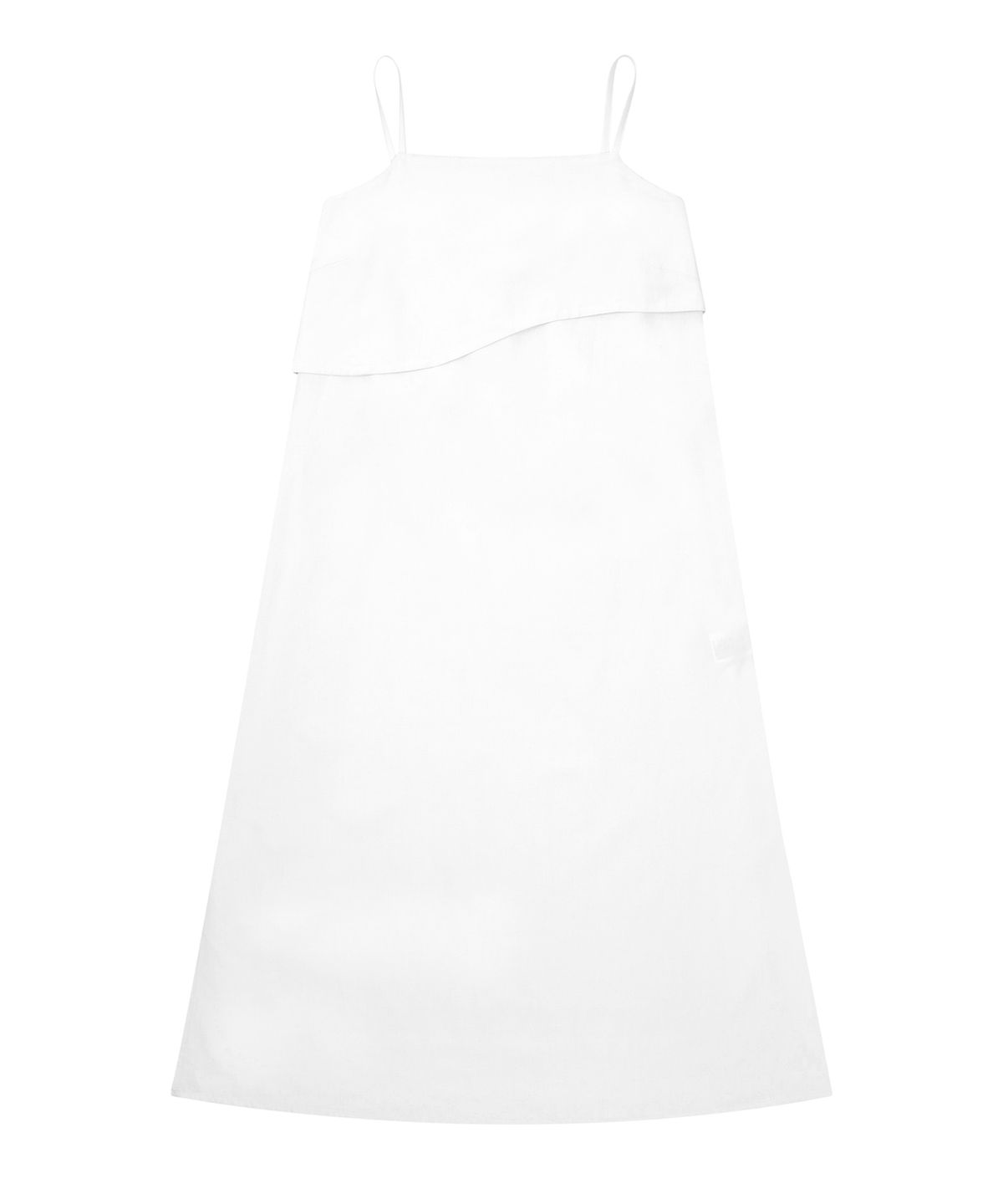 혜영킴(HYEYEONG KIM) 버클 슬리브리스 드레스-화이트
