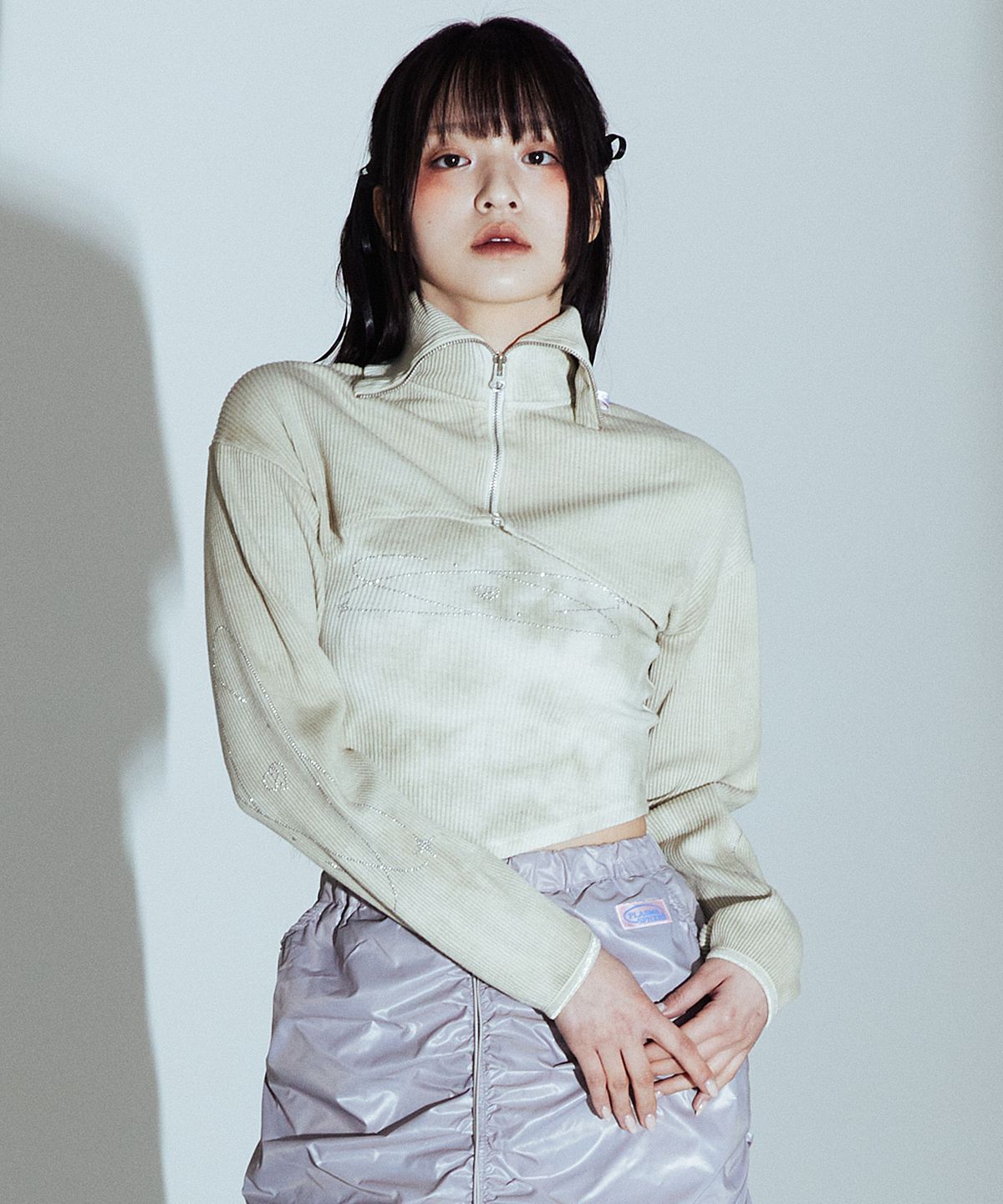 플라즈마스페어(PLASMA SPHERE) TOPPING JUMPER IN BEIGE(물나염 집업)