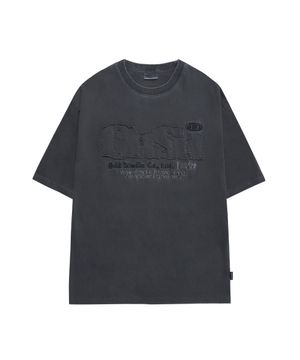 ODSD 피그먼트 데미지 티셔츠 - CHARCOAL