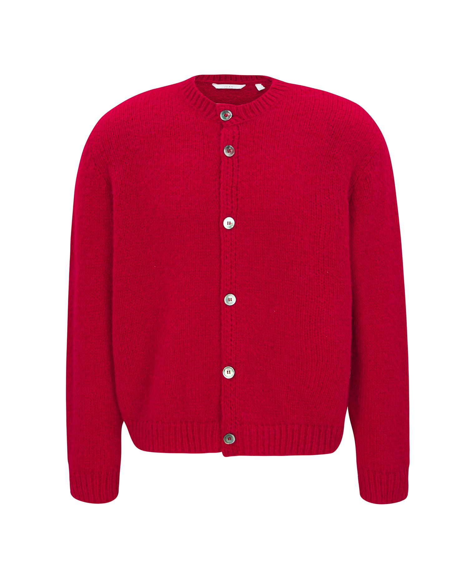 MUSINSA公式 | JUAN HOMME Mohair round neck cardigan