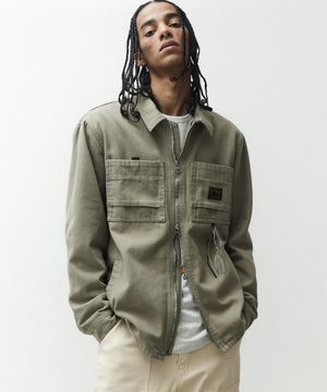 헌터 5504 캔버스 오버핏 올리브카키 집업재킷