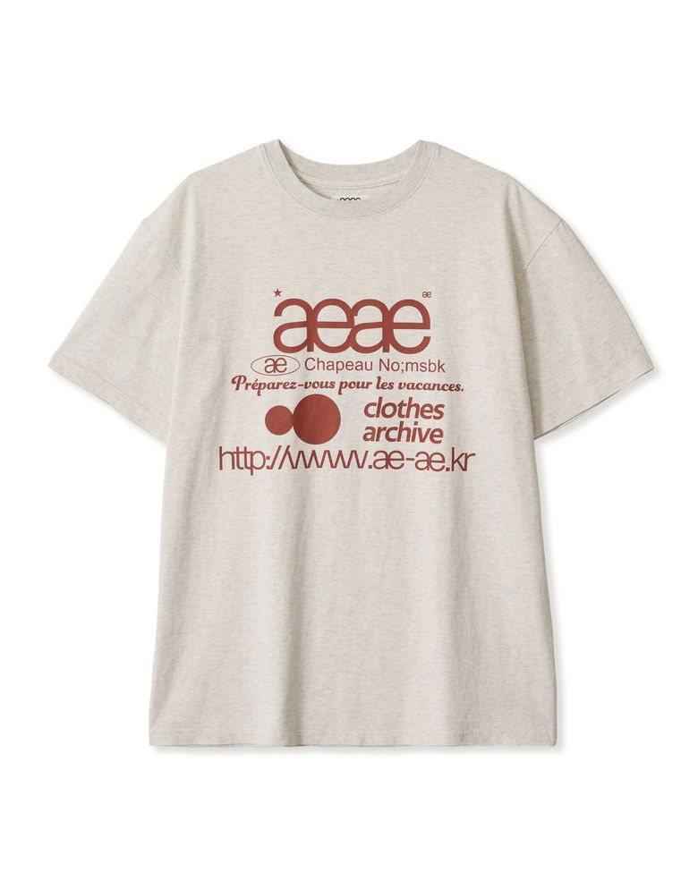 WEB LOGO T-SHIRTS [OATMEAL]
