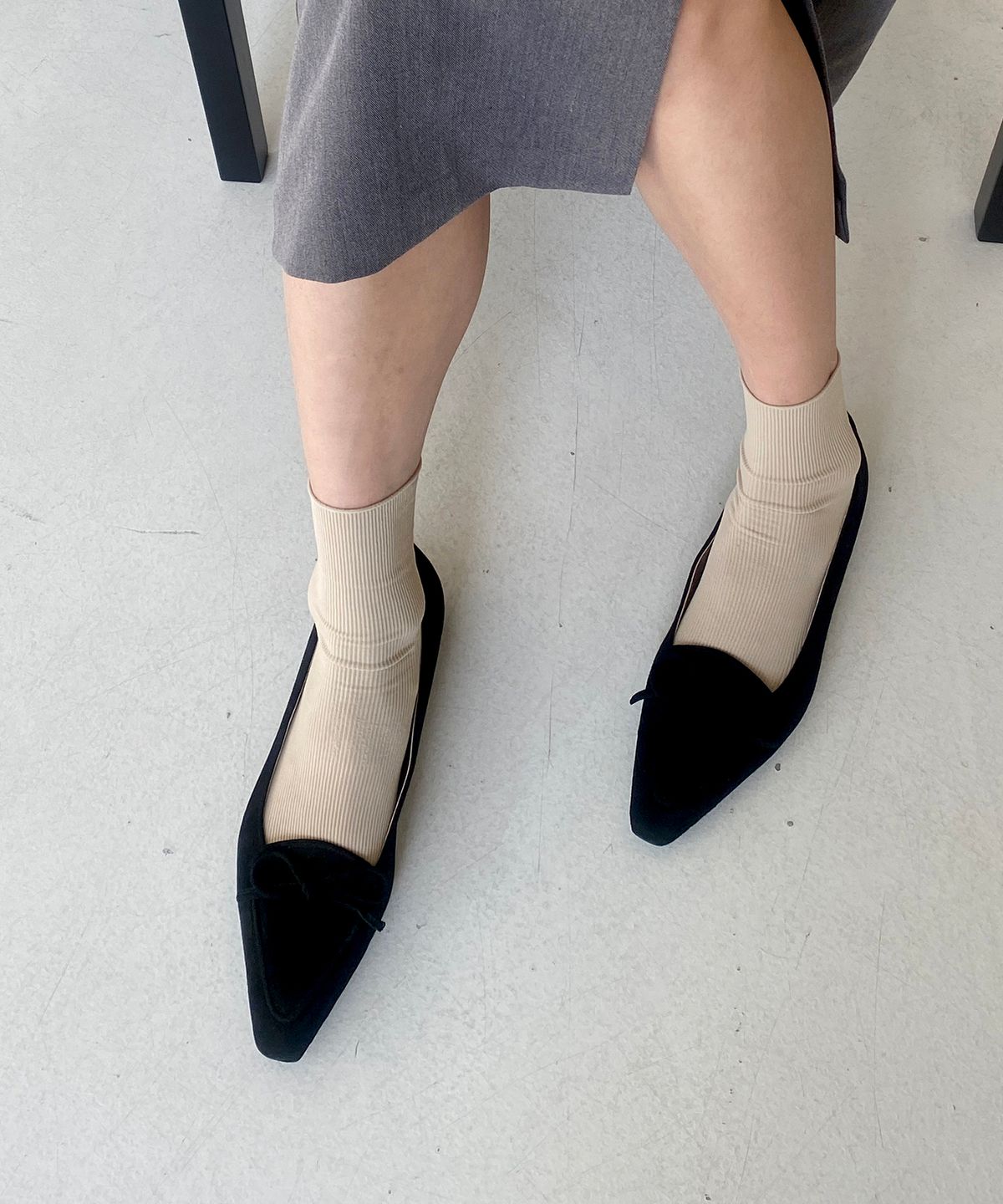 트레텐(TRETEN) Race-up Ribbon Flats