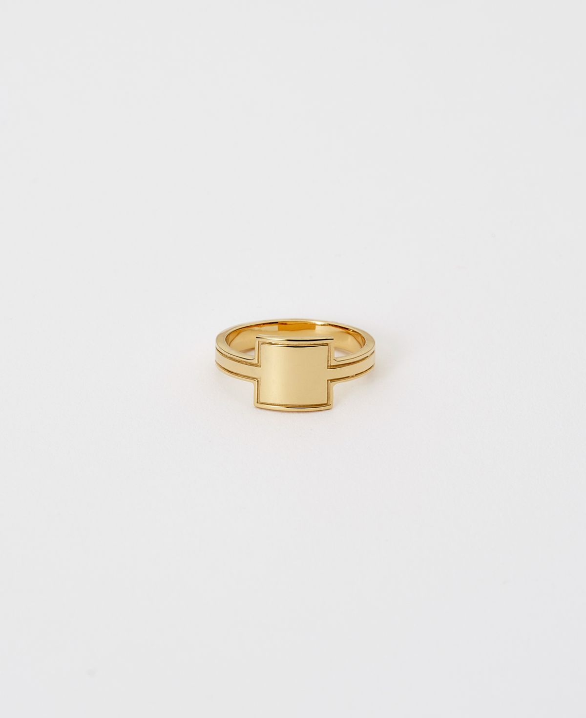 베누아(BENOIT) RG01GL Square Plane Ring [Gold]