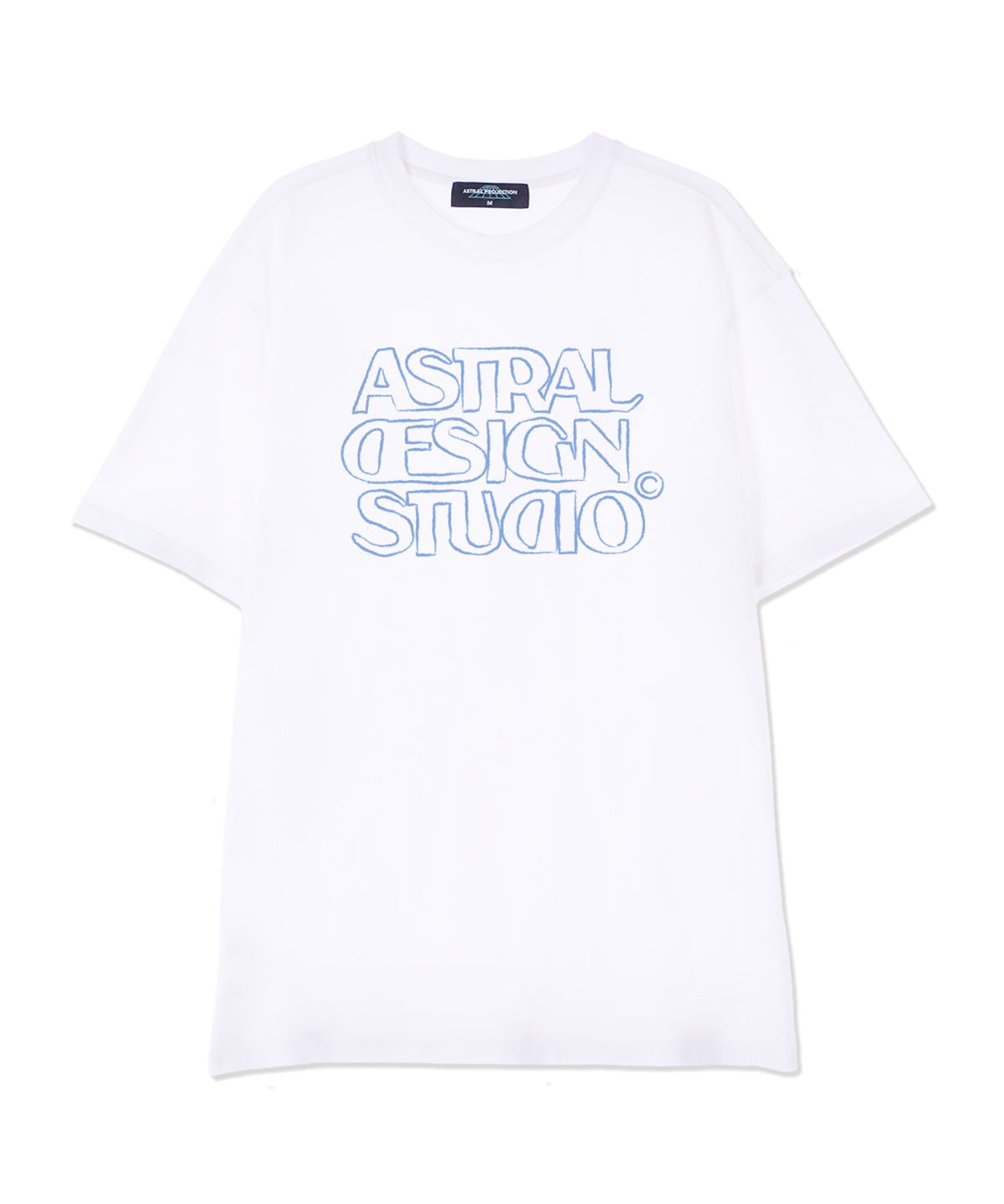 아스트랄 프로젝션(ASTRAL PROJECTION) 아스트랄 디자인 스튜디오2 수피마 코튼 라운드 넥 반팔 티셔츠_화이트