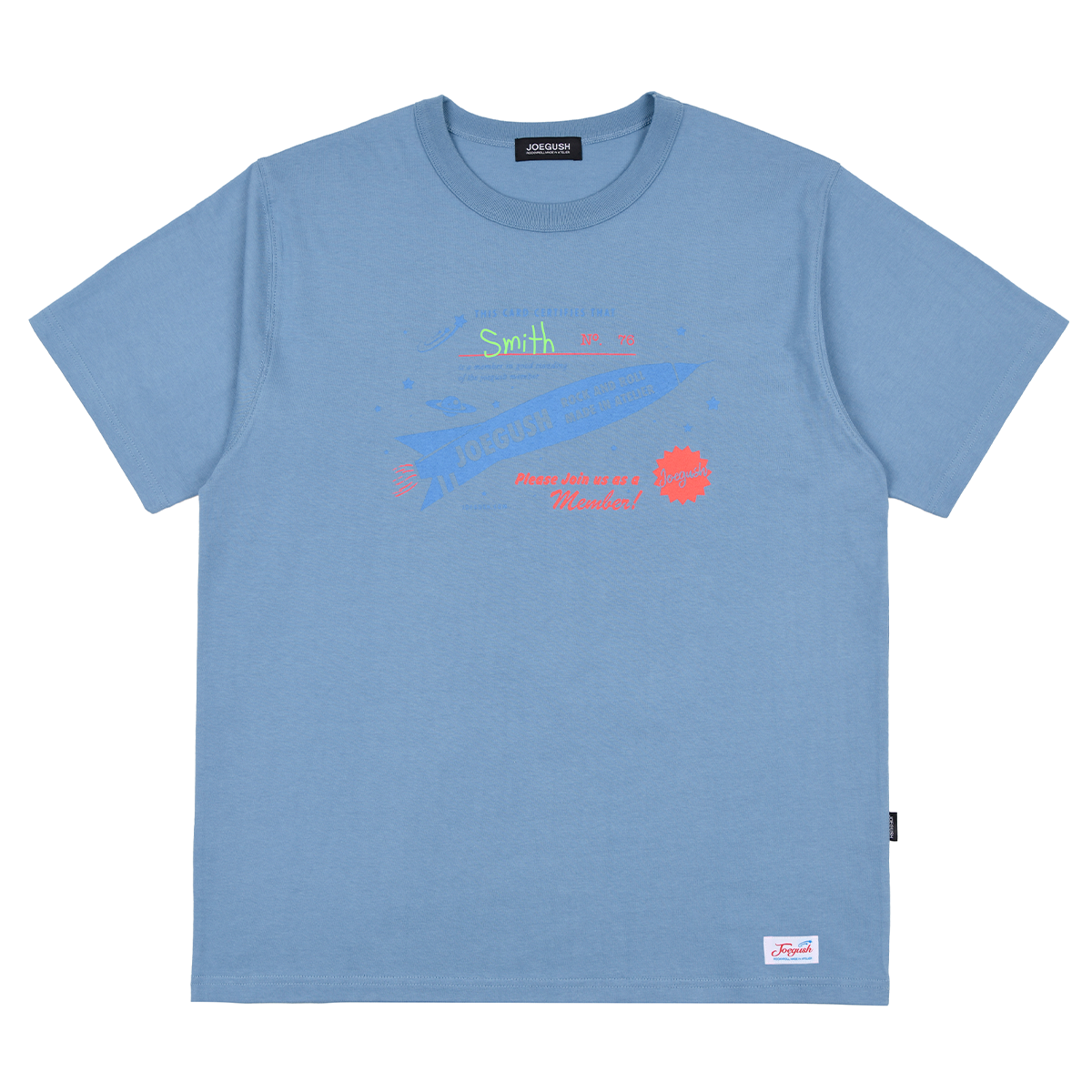 조거쉬(JOEGUSH) Smith No. 76 T-shirt (Dusty Blue)