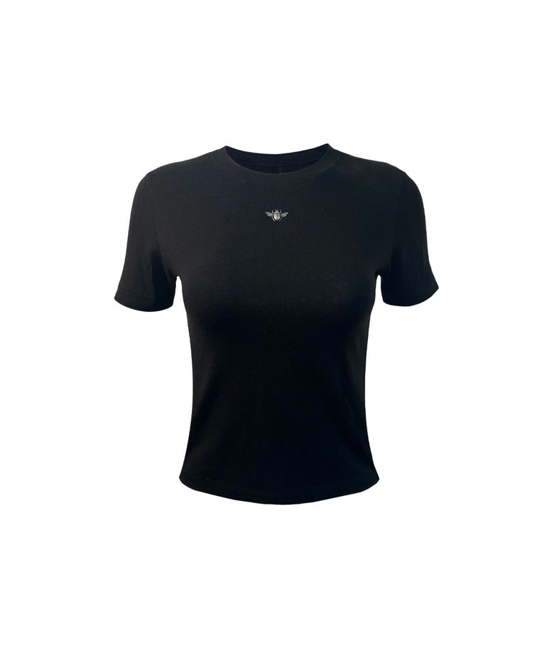 chrome beetle basic black tee