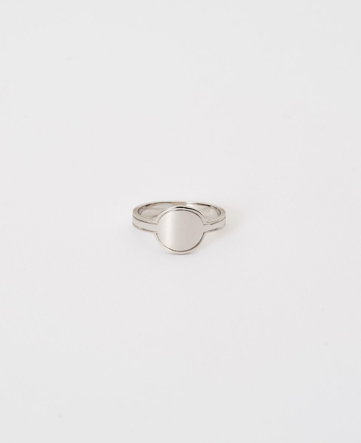베누아(BENOIT) RG02SL Circle Plane Ring [Silver]