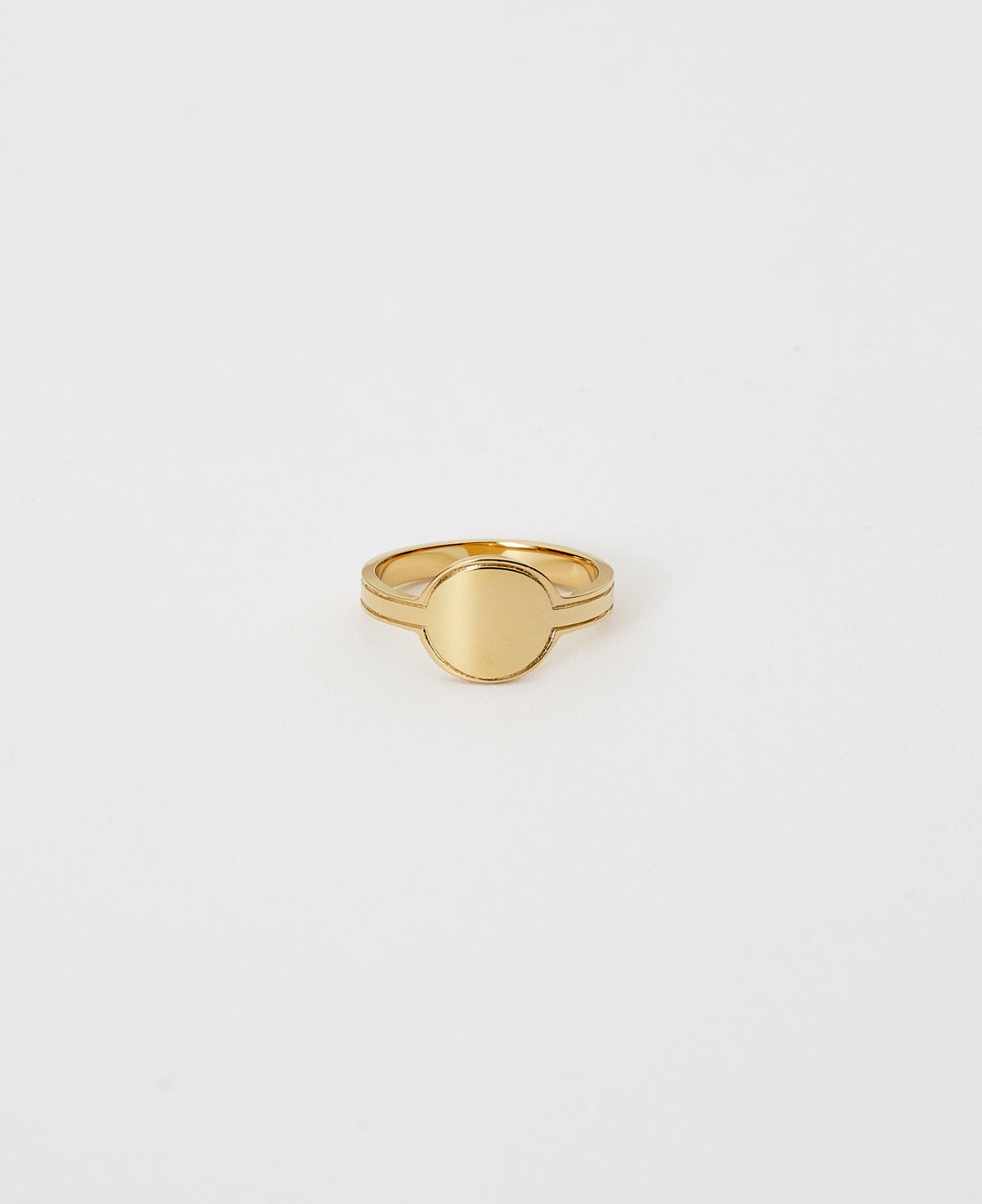 베누아(BENOIT) RG02GL Circle Plane Ring [Gold]