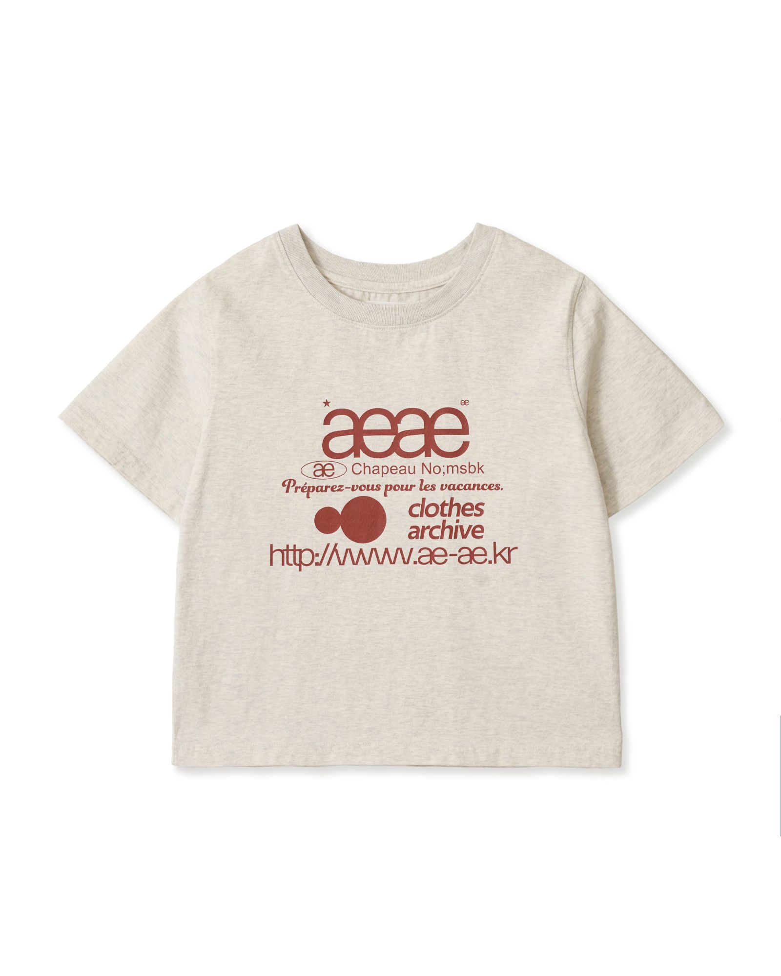 【AEAE】NEW SYMBOL CROP T-SHIRTS [WHITE] AEAE】NEW SYMBOL CROP T-SHIRTS [WHITE] (AEAE/Tシャツ