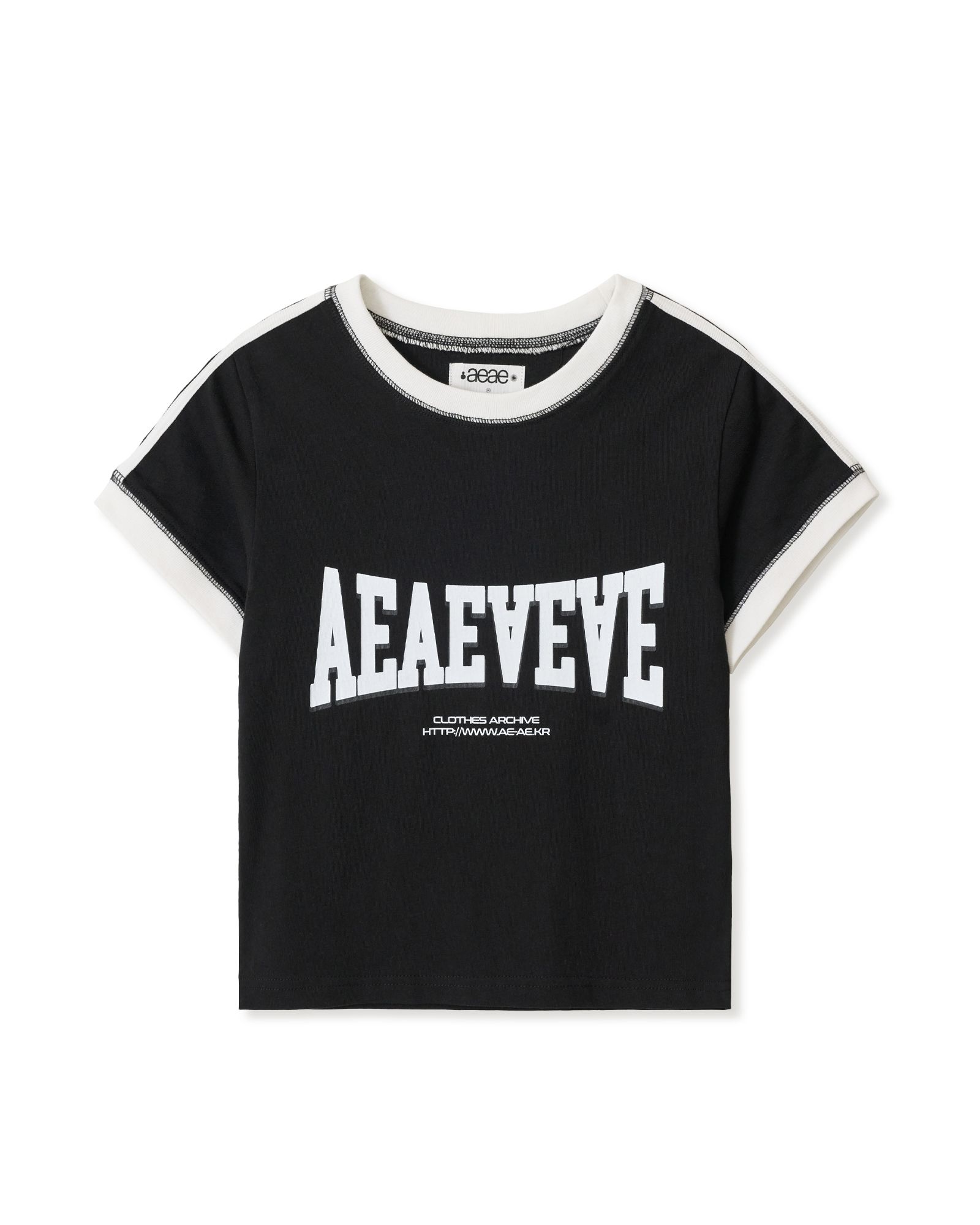 AEAE★韓国★人気★BOXER LOGO CROP T-SHIRTS 3色 MUSINSA | AEAE BOXER LOGO CROP T-SHIRTS [BLACK]