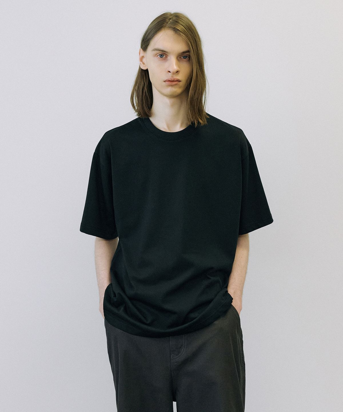 엔도어(ENDOOR) Supima premium 1/2 T-shirt (black)