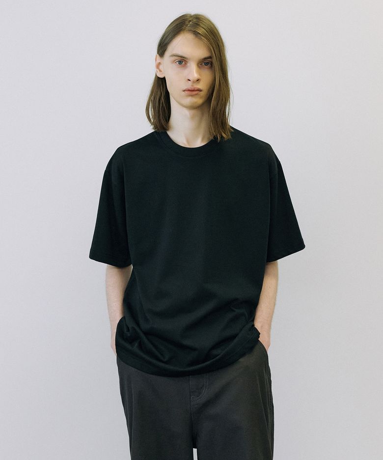 Supima premium 1/2 T-shirt (black)