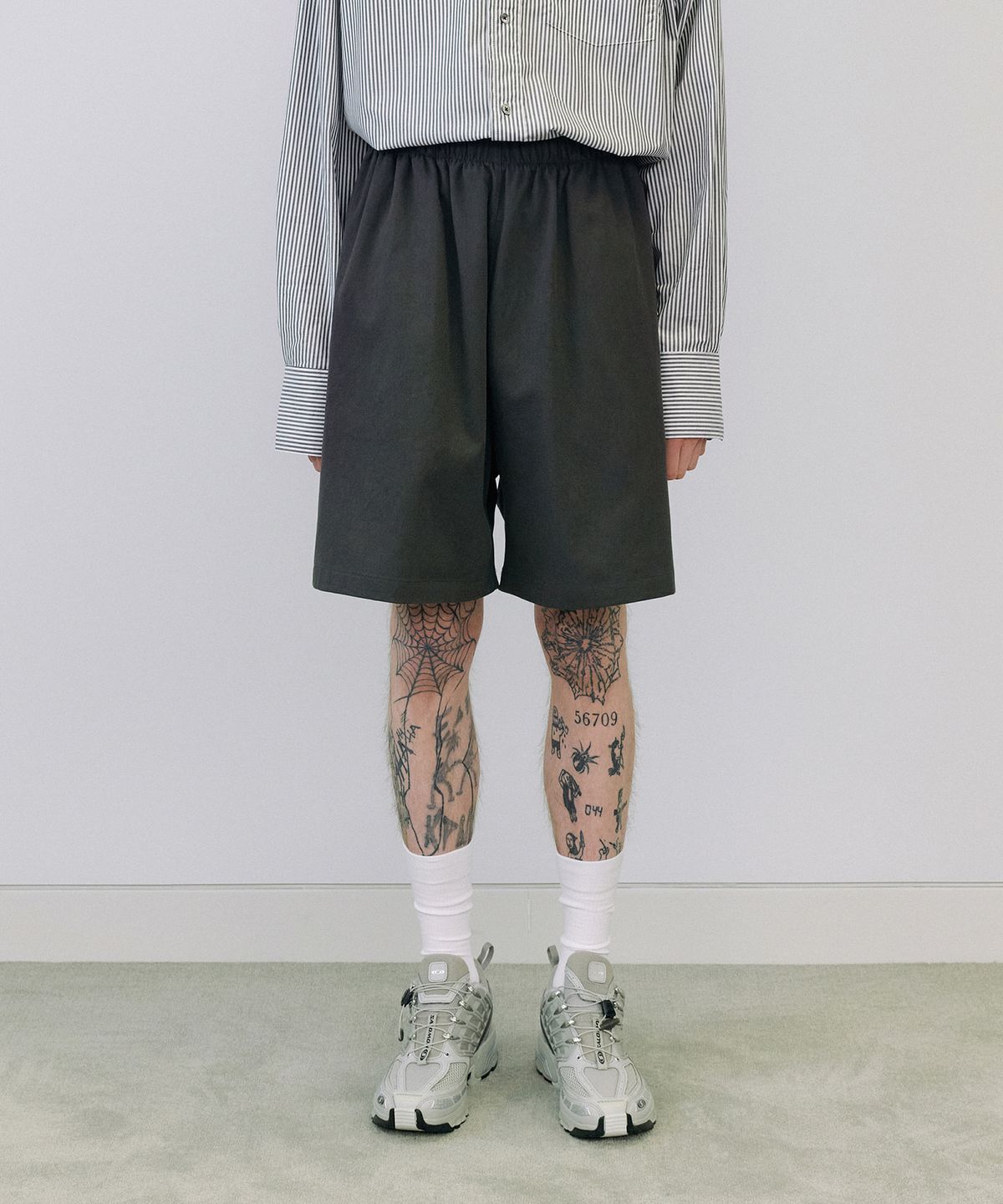 엔도어(ENDOOR) Uniform chino shorts (dark gray)