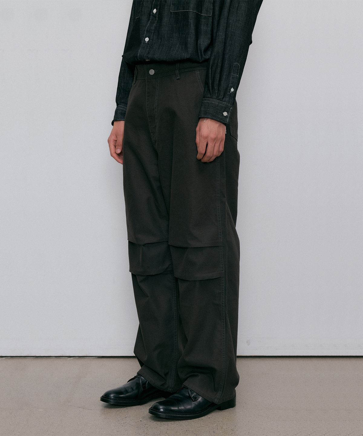 엔도어(ENDOOR) Washed heavy chino pants (dark gray)