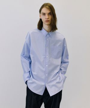 Over coating shirt (sky blue)