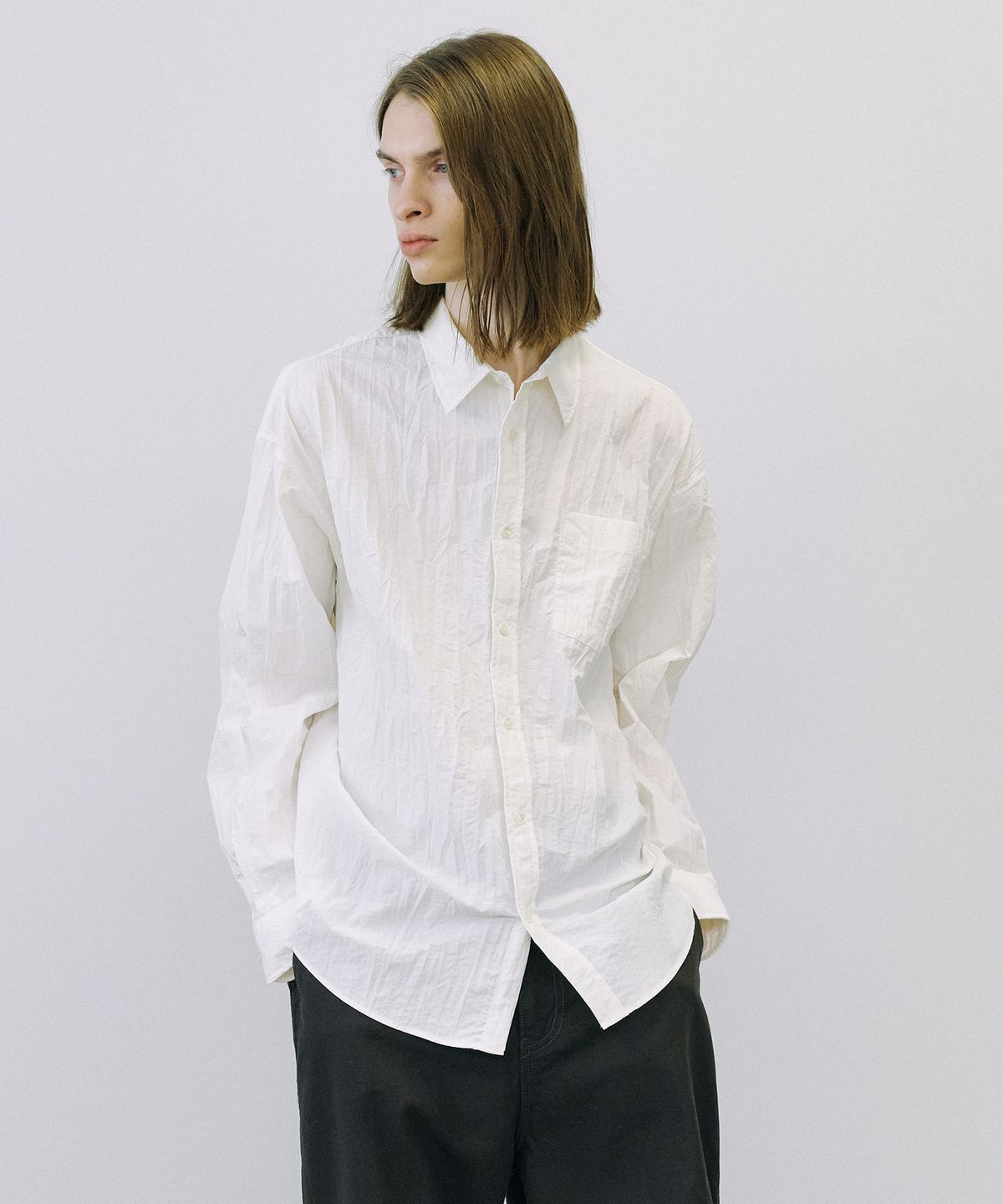 엔도어(ENDOOR) Crease shirt (off white)