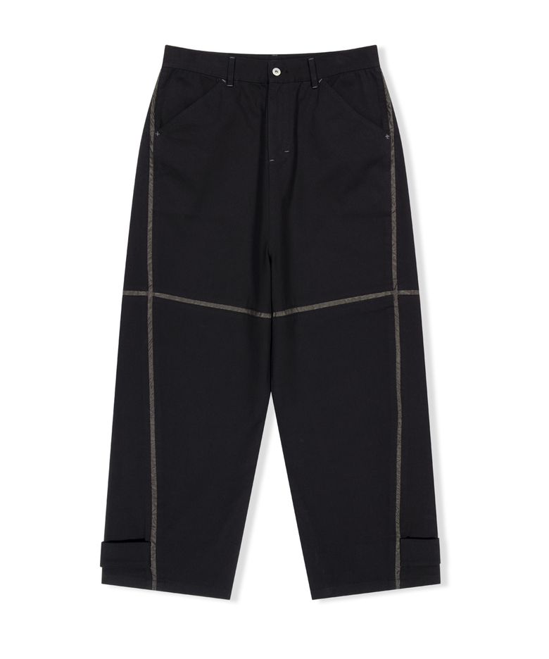 Paneled Chino Pants Black