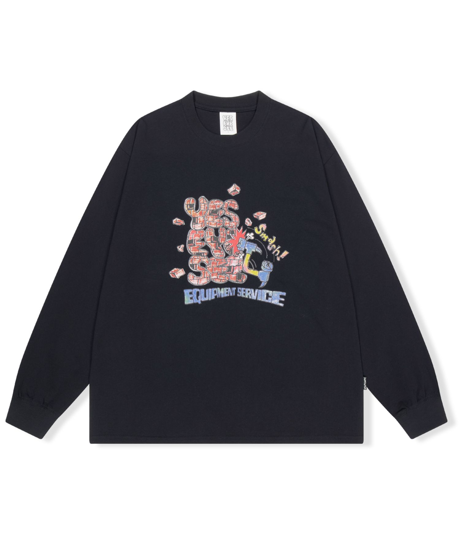 さらに100円引き◆YESEYESEE◆Broken Brick L/S MUSINSA公式 | YESEYESEE Broken Brick L/S Black