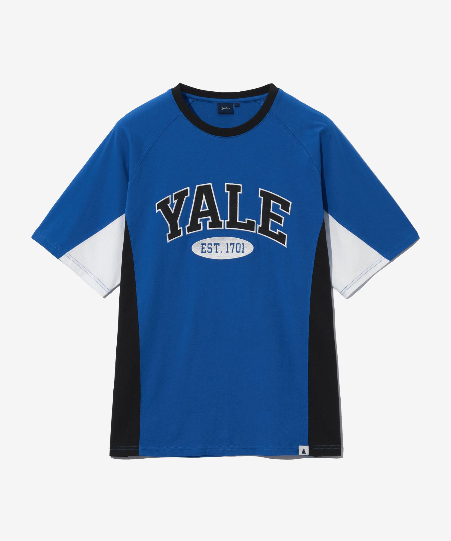 Tシャツ・カットソー [YALE] 2 TONE ARCH T-SHIRT  BLUE MUSINSA公式 | YALE MULTI COLOR 2 TONE ARCH T-SHIRT ROYAL BLUE