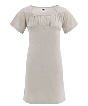 PUFF DRESS IN BEIGE (셔링 주름 원피스)