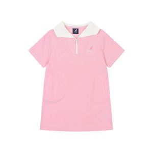 세일러 카라 하프 집업 저지 원피스 QB 2004 핑크/AQBCOP20040PK