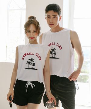 하와이클럽 나시 커플 래쉬가드