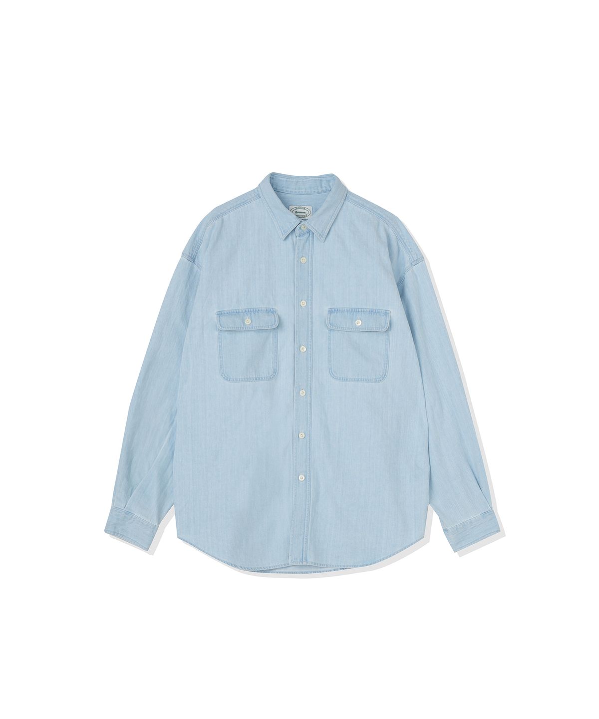 브루먼(BRUMAN) Woody Denim Shirt (Light Blue)