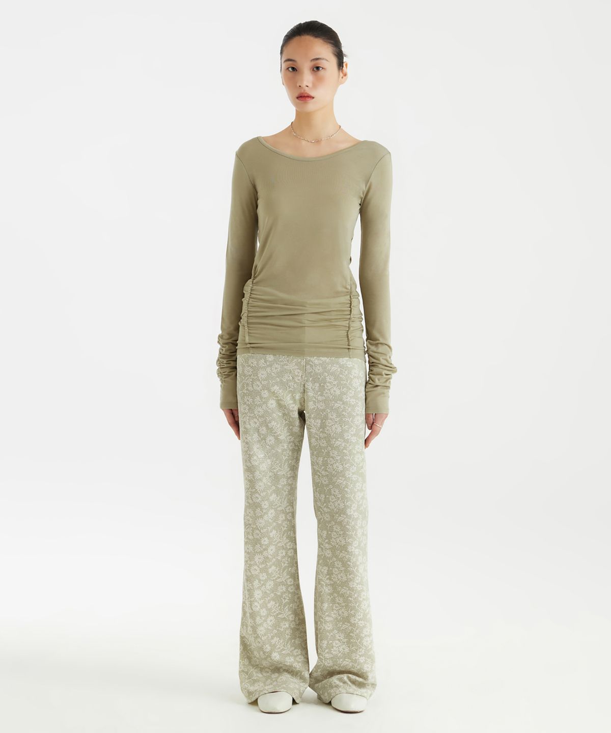 유스(YOUTH) Ballerina Long Jersey Top - Light Green