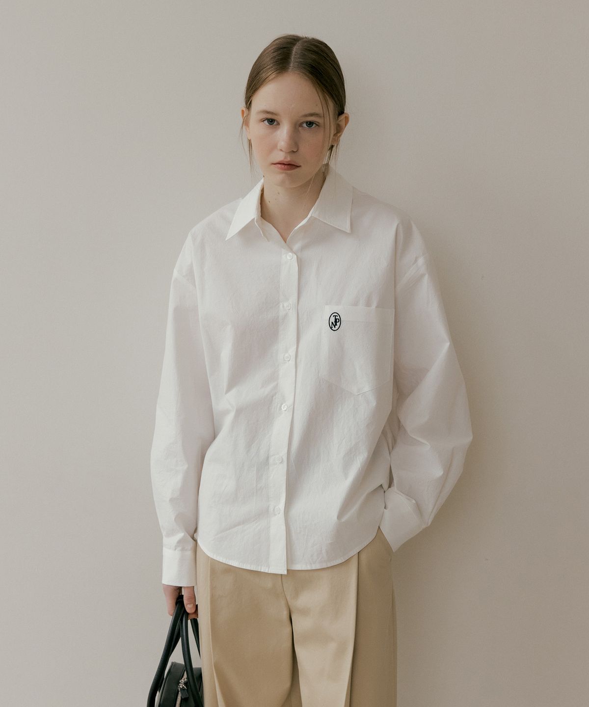 더페니(THE PENNY) BASIC STICHWORK SHIRT - Ivory