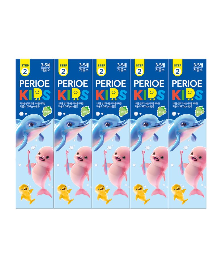 키즈 2단계 치약 75g (핑크퐁) x 5pack