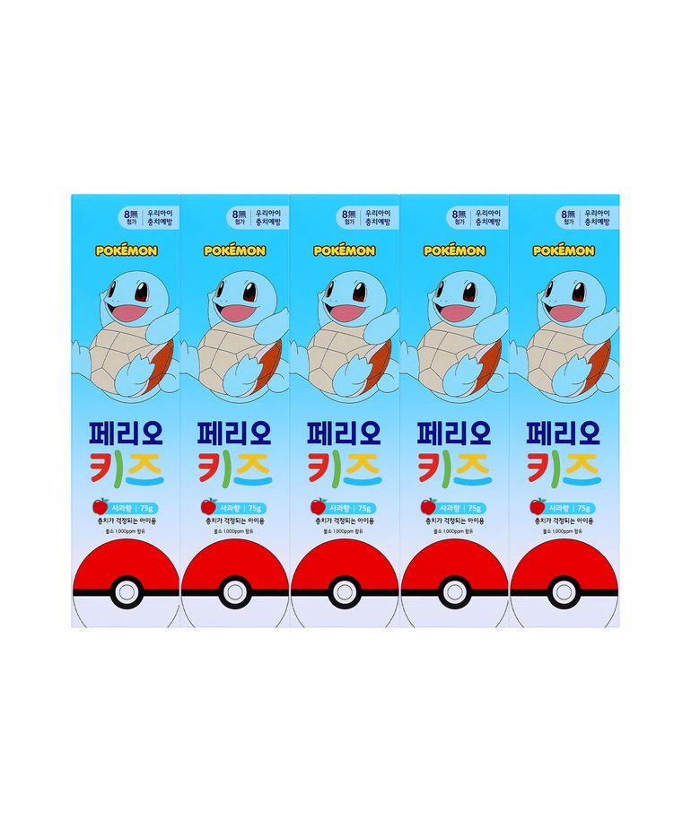 키즈 3단계 치약 75g (꼬부기) x 5pack