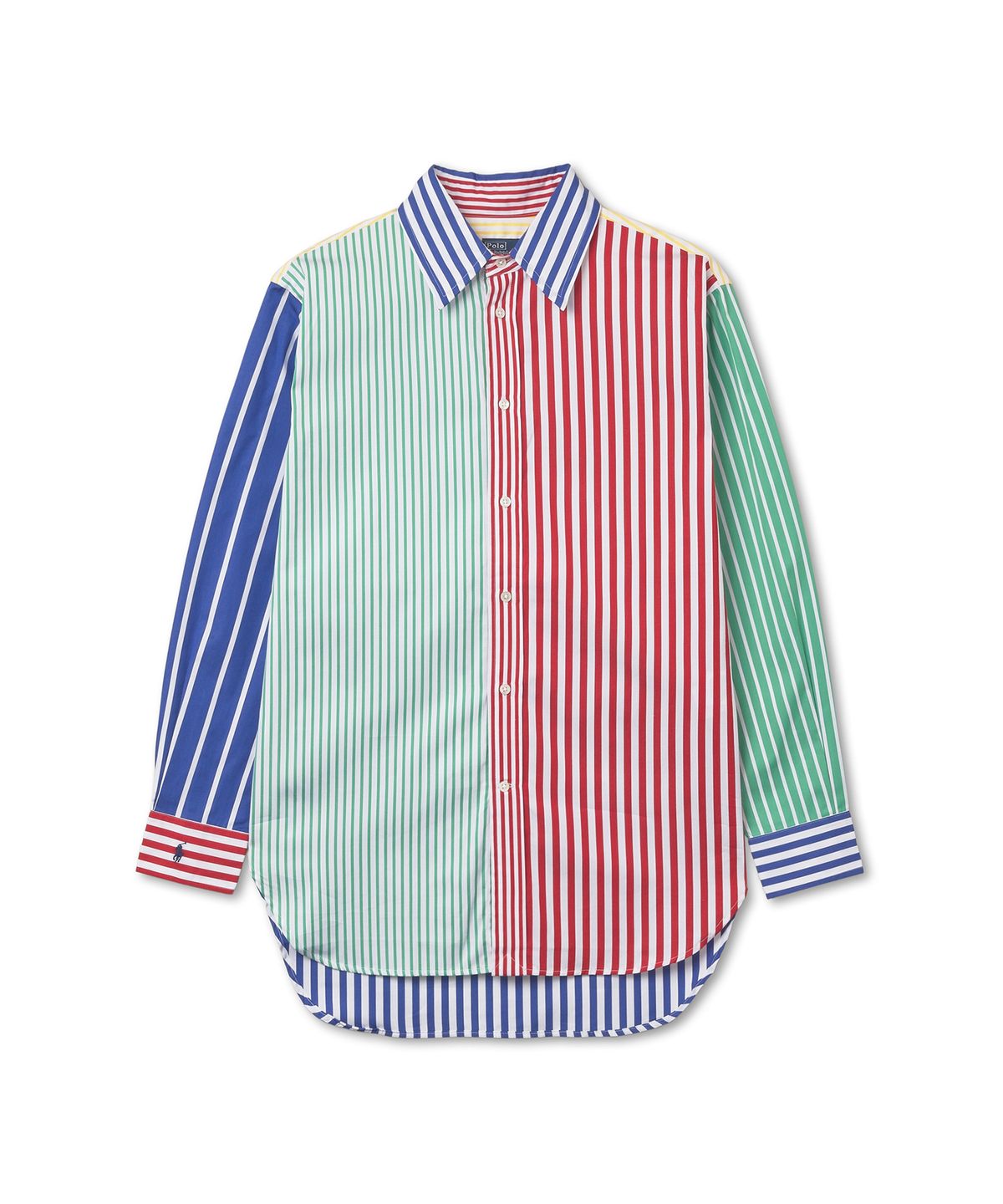 폴로 랄프 로렌(POLO RALPH LAUREN) W 스트라이프 코튼 트윌 셔츠 - 멀티
