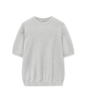 코튼 캐시미어 크루넥 니트 [오트밀]