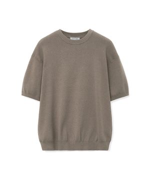 코튼 캐시미어 크루넥 니트 [모카]