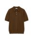 코튼 캐시미어 카라 니트 [브라운]