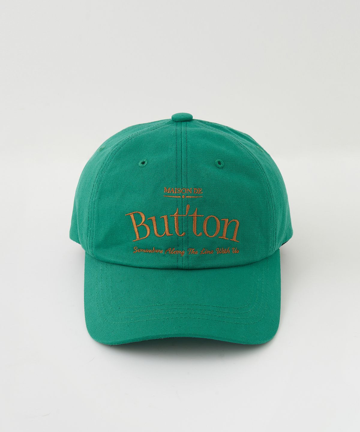 벗튼(BUT'TON) LOGO LETTERING BALL CAP GREEN