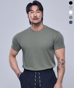 P2417 코튼메쉬 머슬핏반팔 [5 COLOR]