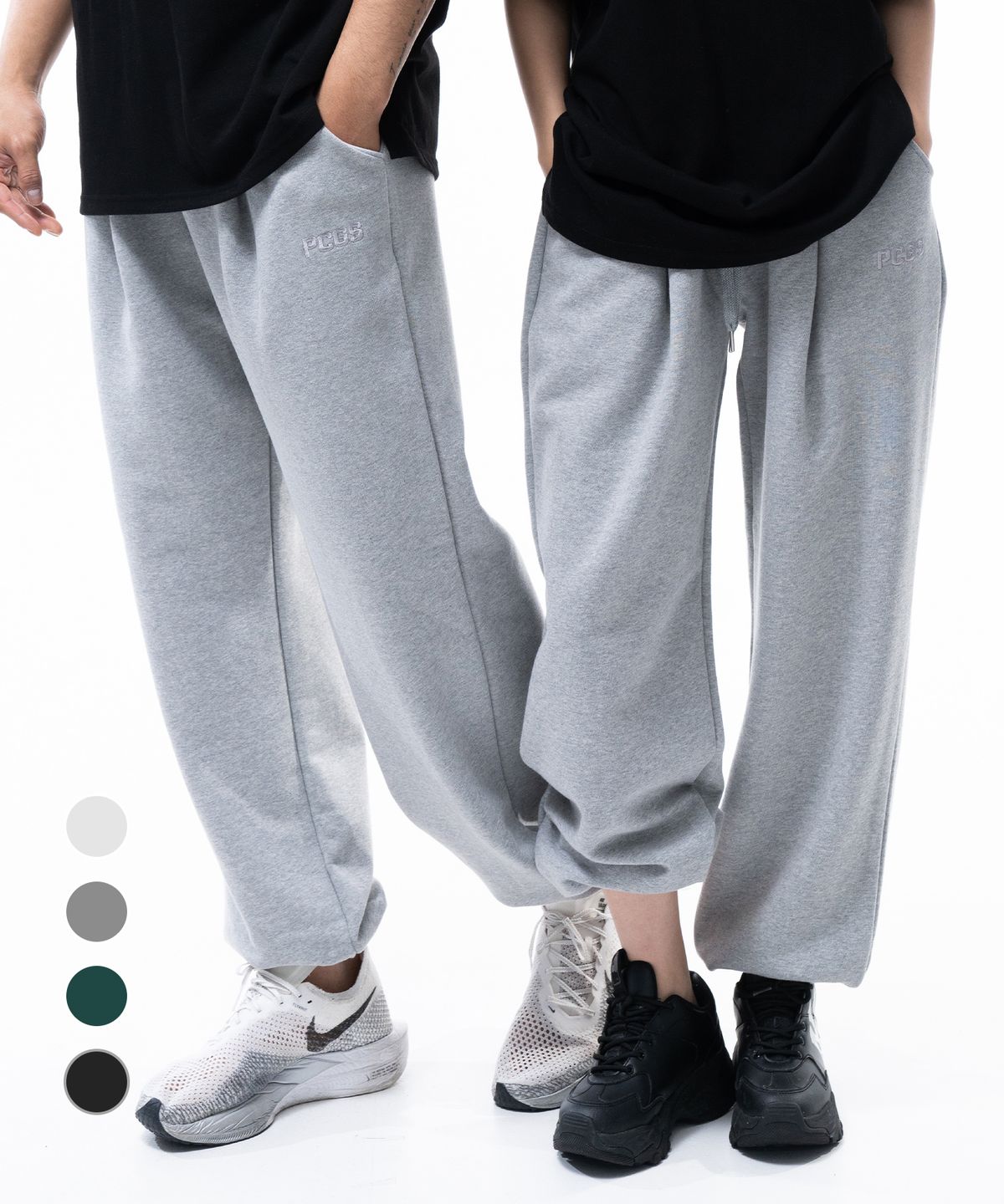 피지컬가먼츠(PHYSICAL GARMENTS) P2400 PCGS 원턱 와이드 조거팬츠 [4 COLOR]