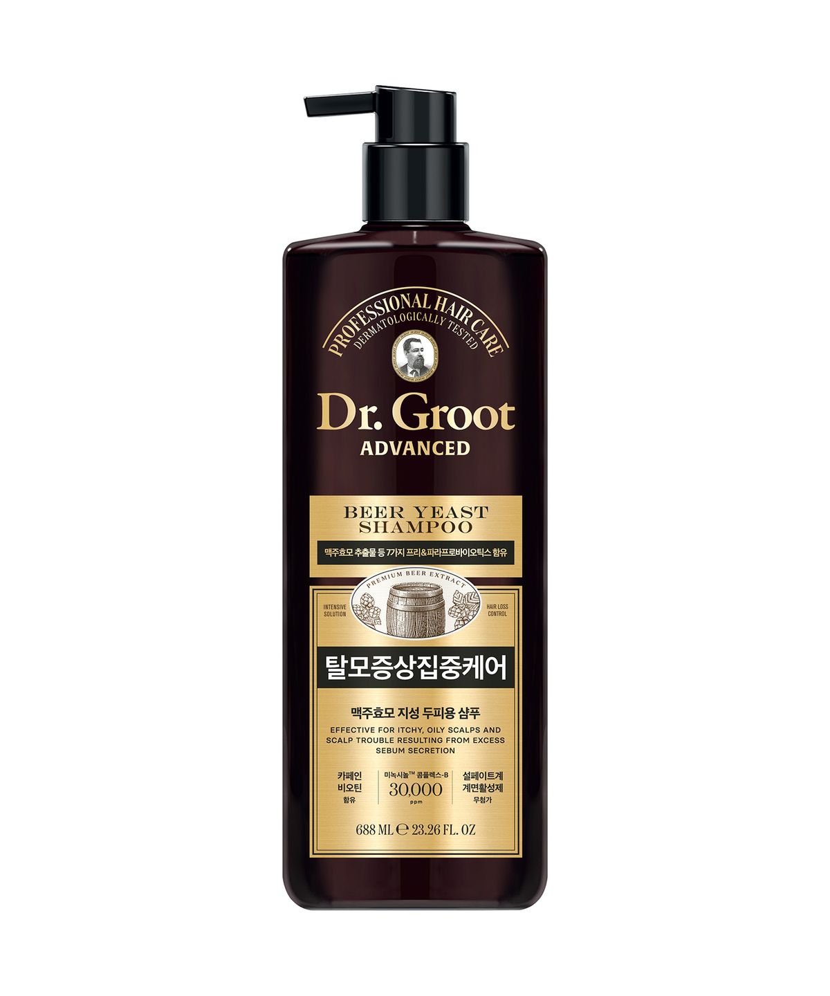닥터그루트(DR.GROOT) 맥주효모 지성 두피용 탈모기능성 샴푸 688ml