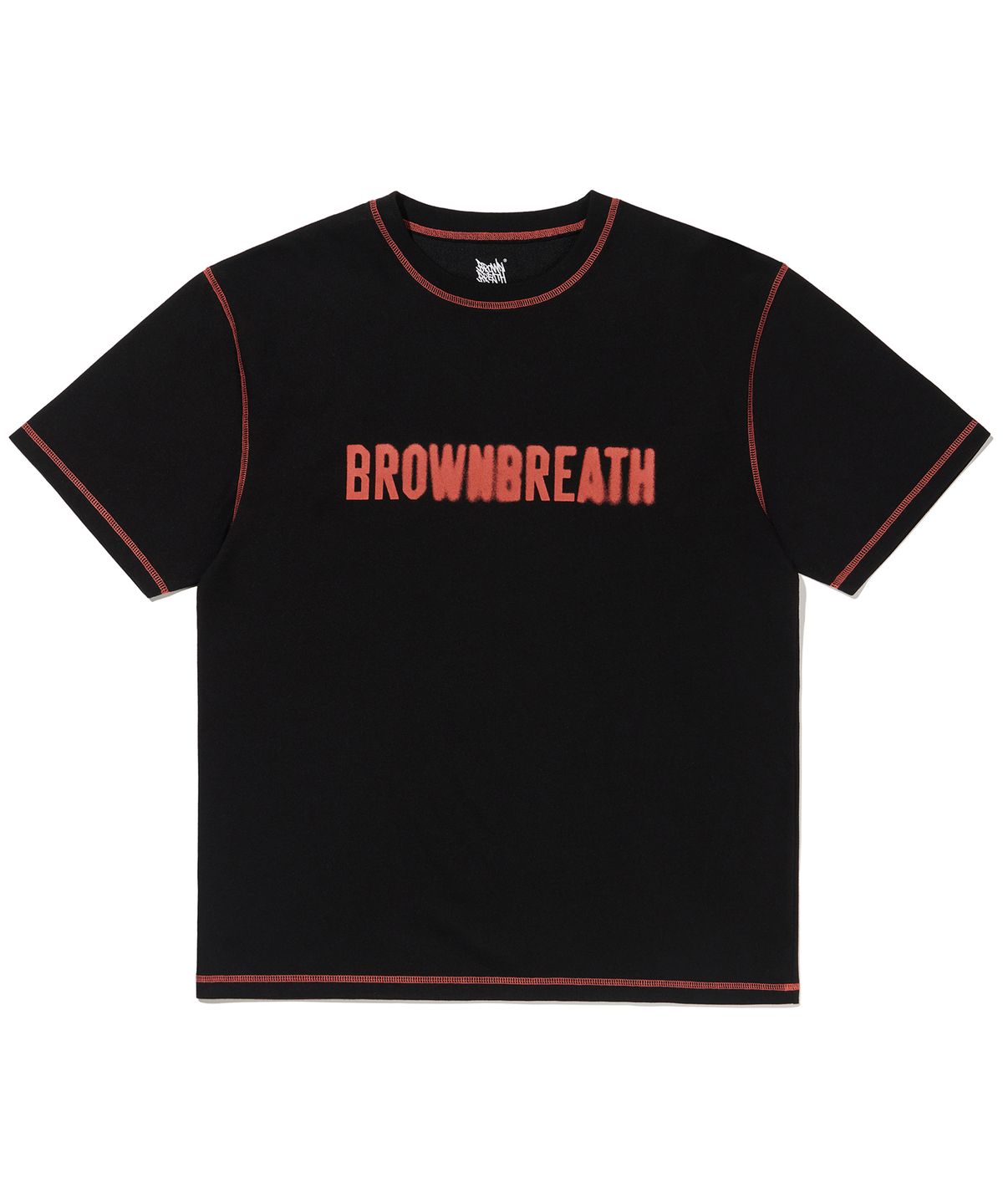 브라운브레스(BROWNBREATH) STITCH BB TEE - BLACK